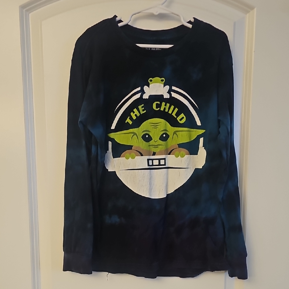 MAD Engine The Child Navy Kids Long Sleeve Tee STAR WARS